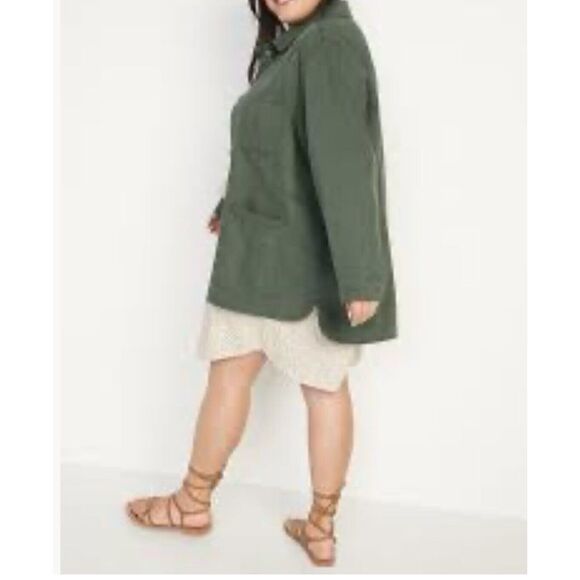 Old Navy Military Jacket Women , 100% Cotton. Women's Sz Large Tall - Picture 12 of 12